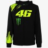 VR46 hombre monster cremallera sudadera con capucha