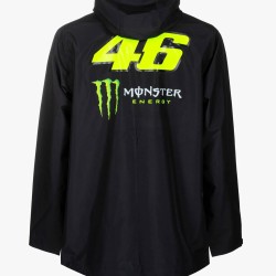 VR46 monster chaqueta lluvia negra