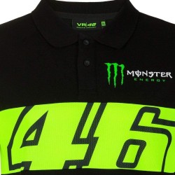 VR46 hombre dual polo negro