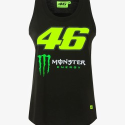 VR46 camiseta sin mangas monster para mujer en color negro