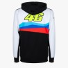 VR46 wrt hombre cremallera sudadera con capucha multicolor