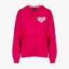 VR46 mujer  con cremallera completa sudadera con capucha rosa