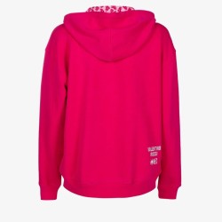 VR46 mujer  con cremallera completa sudadera con capucha rosa