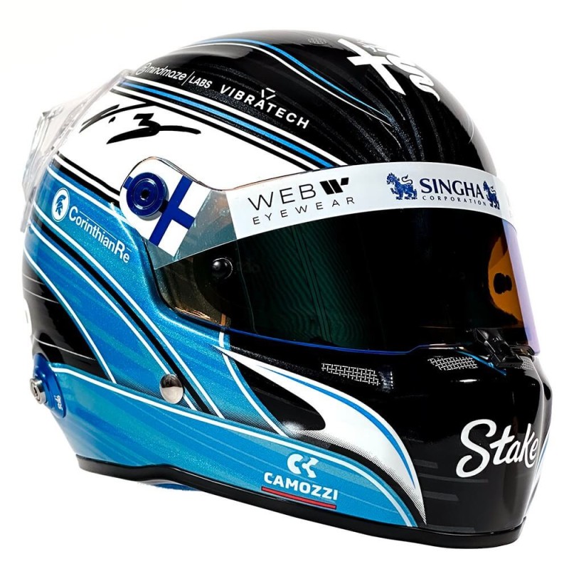 Valtteri Bottas 2023 Mini Helmet Stilo firmado - Escala 1:2 | AFB Motorsport