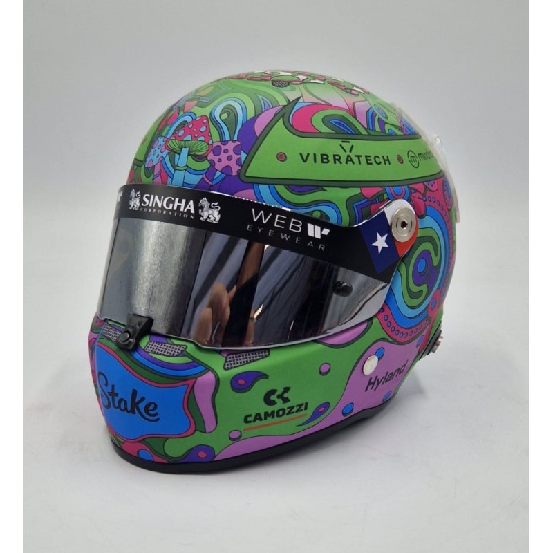 Valtteri Bottas 2024 Mini helmet Special AUSTIN GP. STILO escala 1:2