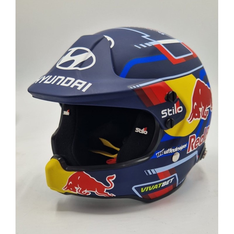 Ott Tänak 2024 Mini helmet Hyundai Motorsport. STILO escala 1:2