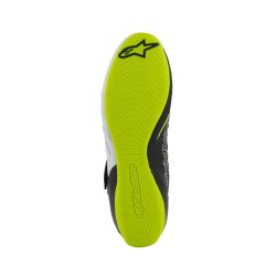 TECH-1 KX V3 botas FIA negro blanco amarillo flúor