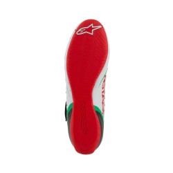 TECH-1 KX V3 botas FIA blanco verde rojo