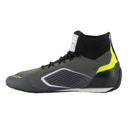 Supertech botas Alpinestars FIA/SFI -Gris / Negro / Blanco / Amarillo Fluor