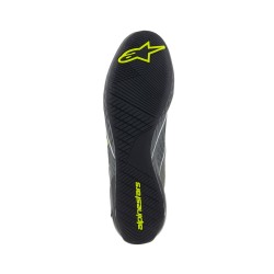 Supertech botas Alpinestars FIA/SFI -Gris / Negro / Blanco / Amarillo Fluor