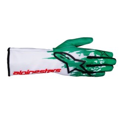 TECH-1 KV3 gloves blanco verde brillante rojo