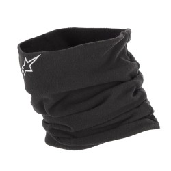 Neck Warmer negro con logo blanco