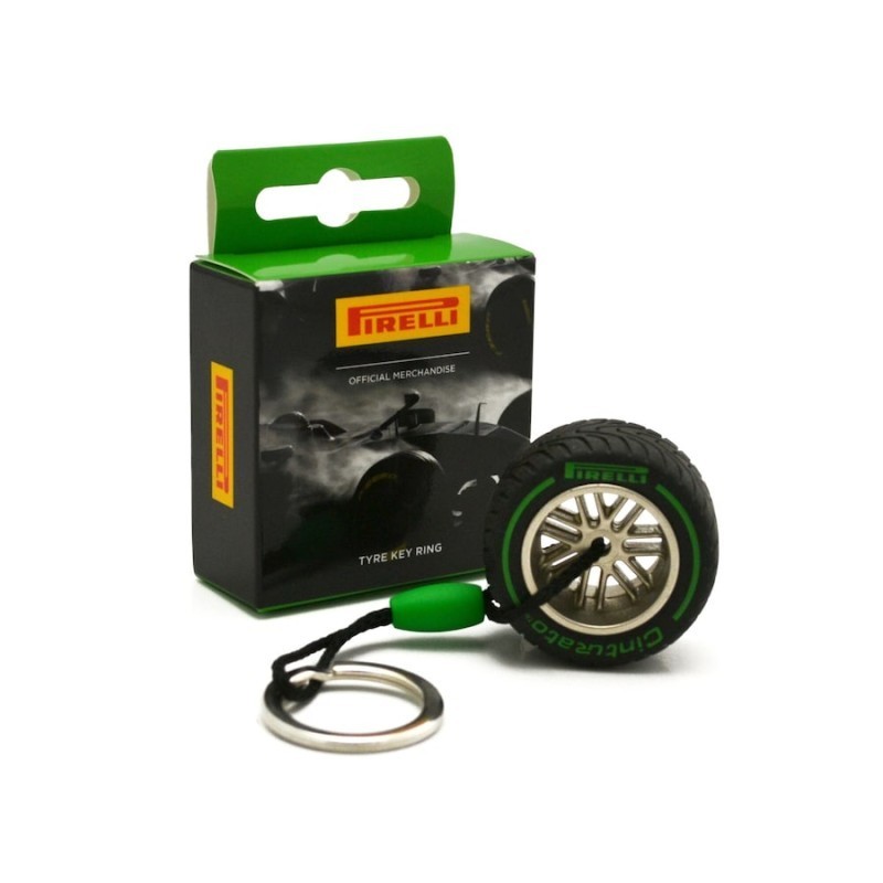 Llavero Neumático Pirelli verde