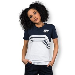 Camiseta Alpha Tauri 2022 Blanco/Azul Mujer