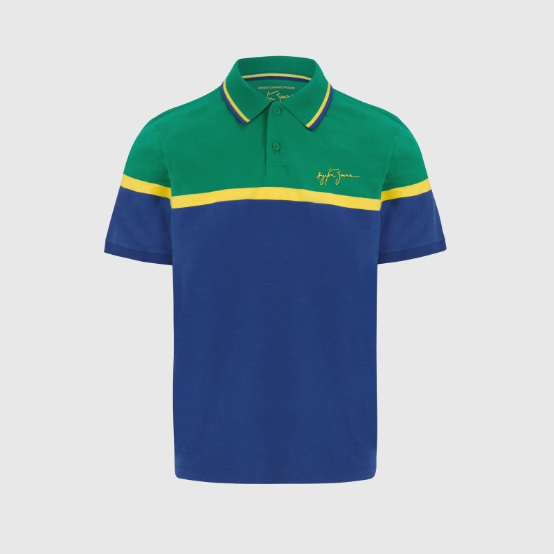 Polo con los colores de Ayrton Senna