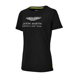 Camiseta Aston Martin F1 Negra Mujer