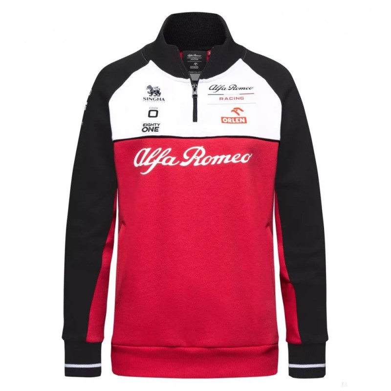 Sudadera del equipo Alfa Romeo Racing de corte femenino. Réplica de la equipación oficial del equipo.