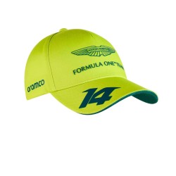 Gorra Aston Martin de Fernando Alonso en Verde Lima 2023