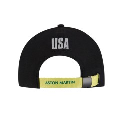 Gorra Aston Martin F1 GP de USA 2023 en color negro