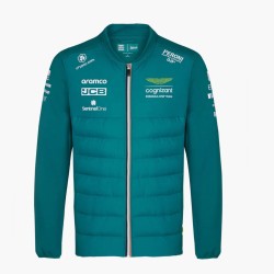 Chaqueta Híbrida Del Equipo Aston Martin Cognizant F1 2023 Para Hombre - Verde