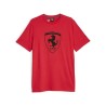 Camiseta Ferrari Race Big Shield para hombre tonal roja