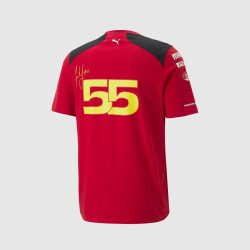 Camiseta Ferrari RP Sainz para hombre roja