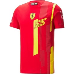 Camiseta edición especial Ferrari RP Sainz para hombre roja