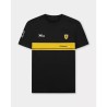 Camiseta Ferrari Hypercar impresa orgánica para hombre negra