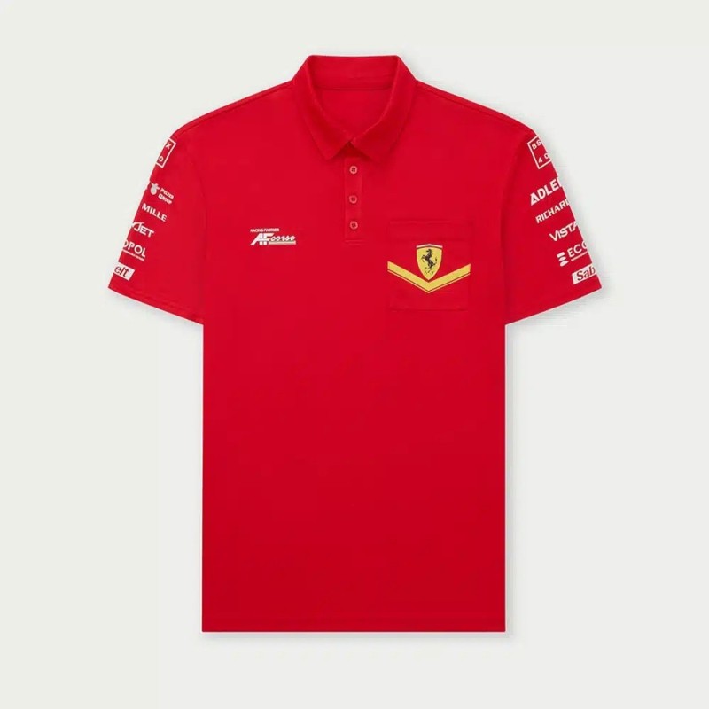 Polo Ferrari Hypercar Track para hombre rojo