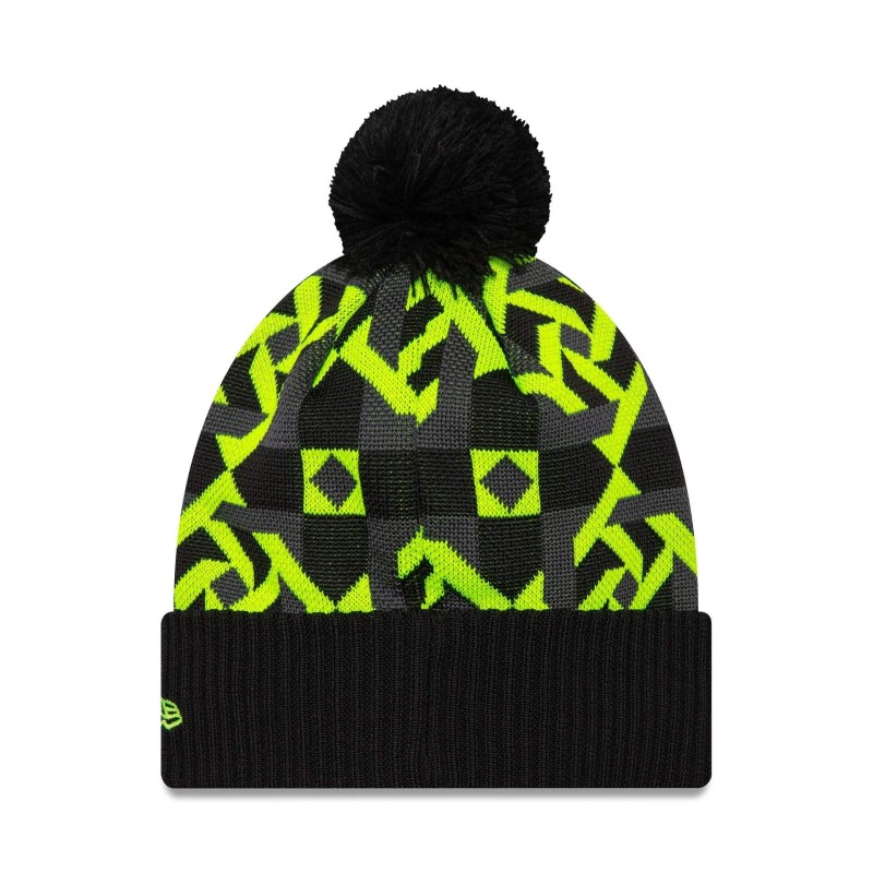 Gorro VR46 Newera geo negro con puño