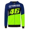 VR46 sudadera de carreras con cremallera y capucha para hombre en color azul