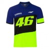 VR46 polo de carreras para hombre en color azul