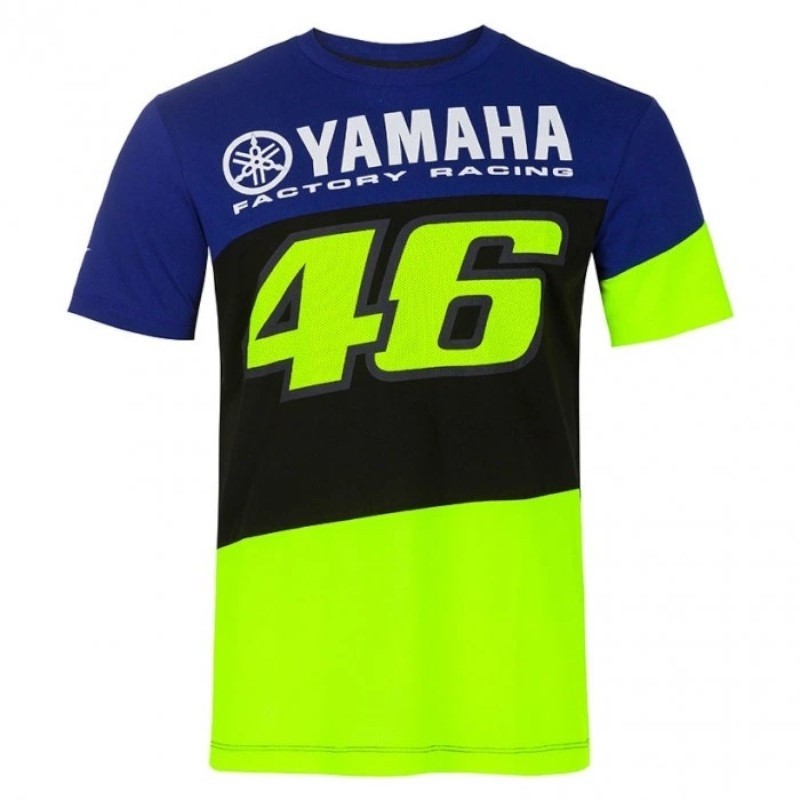 VR46 camiseta carreras hombre azul