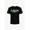 Camiseta preta da equipe VR46 WRT