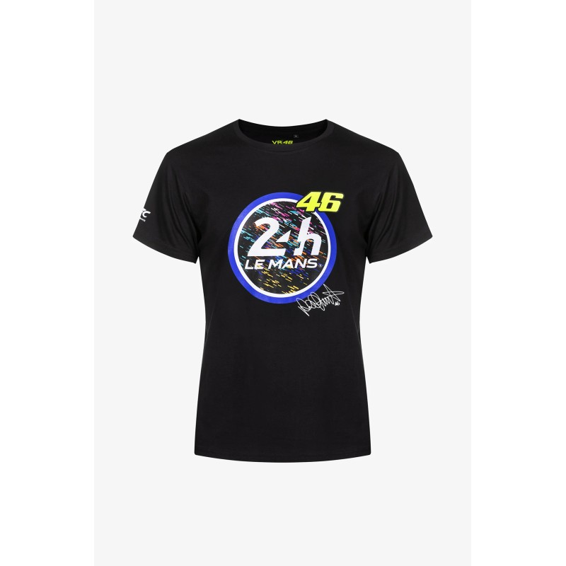 Schwarzes T-Shirt „24 Stunden von Le Mans“.