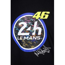 Schwarzes T-Shirt „24 Stunden von Le Mans“.