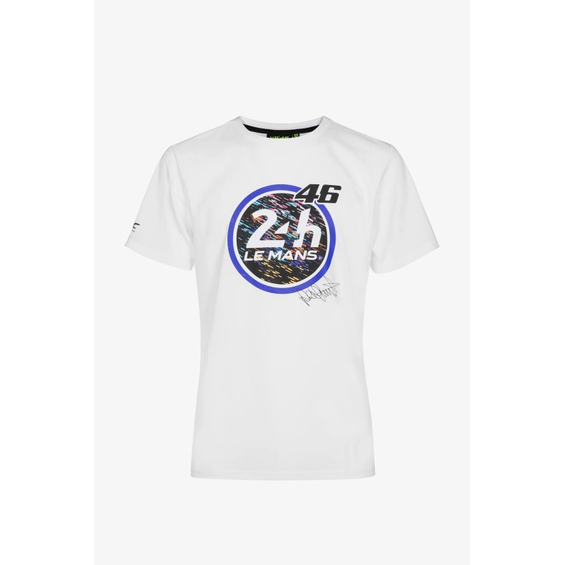 Weißes T-Shirt „24 Stunden von Le Mans“.