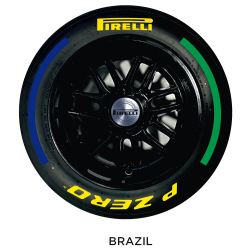 Pirelli Pole Position tyre scale 1:2 - BRAZIL