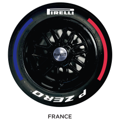 Pneu Pirelli Pole Position escala 1:2 - FRANÇA