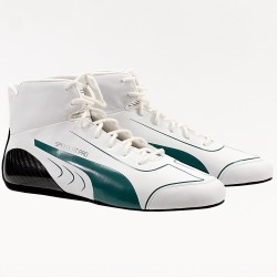 Botas Puma Speedcat Pro FIA White/Green - Homologadas FIA 8856-2018