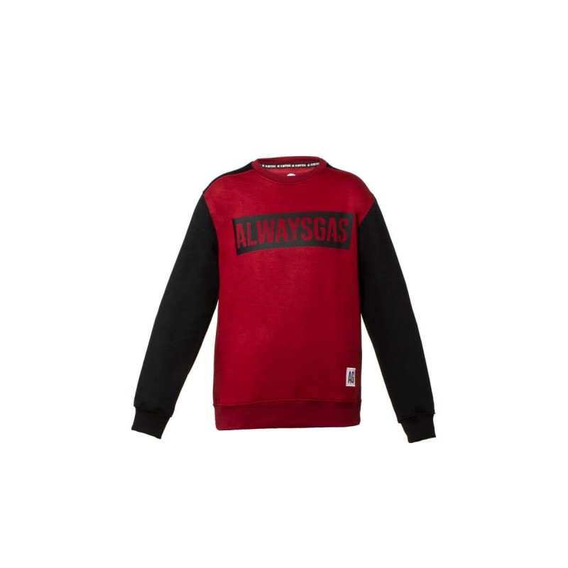 Alwaysgas Solid Red Sweatshirt