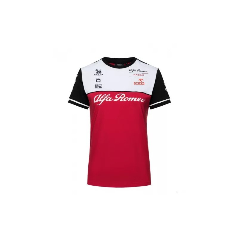 Camiseta del equipo Alfa Romeo de Fórmula para mujer