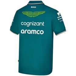 Polo del equipo Aston Martin de Fórmula 1 en color verde