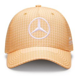 Gorra 2023 Mercedes AMG F1 en color melocotón de Lewis Hamilton