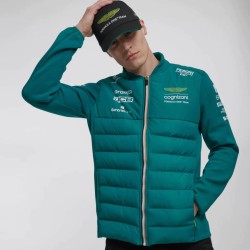 Chaqueta Híbrida Del Equipo Aston Martin Cognizant F1 2023 Para Hombre - Verde