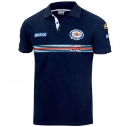 Polo Martini Racing Lined Azul