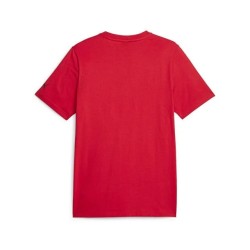 Camiseta Ferrari Race Big Shield para hombre tonal roja