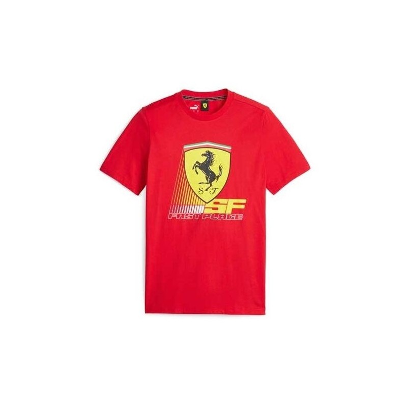 Camiseta Ferrari Race para hombre roja