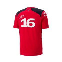 Camiseta Ferrari RP Leclerc para hombre roja