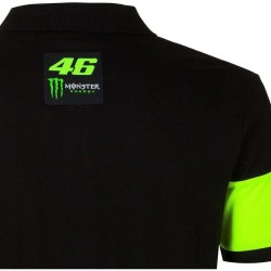 VR46 hombre dual polo negro